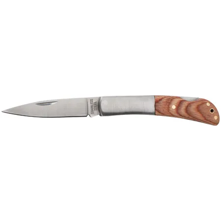 Macma Hochwertiges Klappmesser mit Holzgriff / Taschenmesser