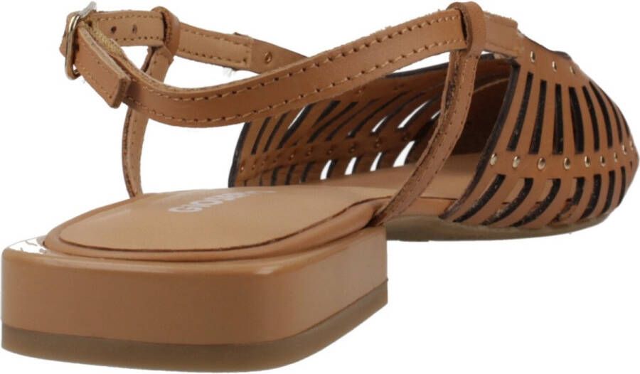 Gioseppo Jericho leren slingback loafers cognac