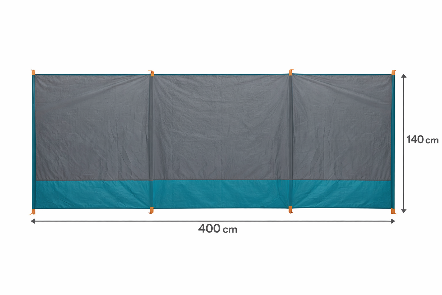 HEM 400 x 140 cm windscherm - Grey