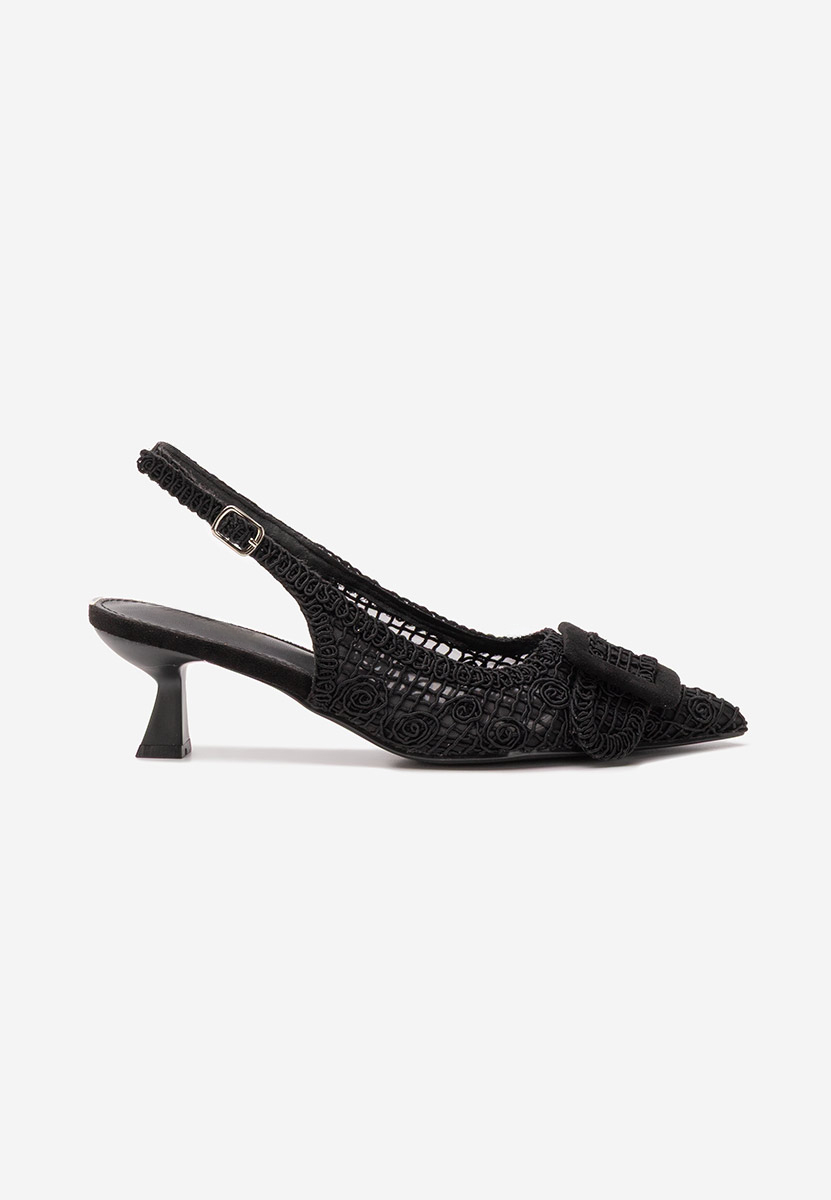 Chaussures à petit talon noirs Tiffaney