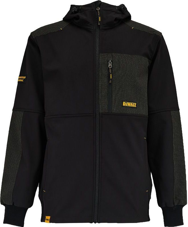 DeWALT Tough Softshell Jas - Zwart - Stretch- en Ademend Materiaal