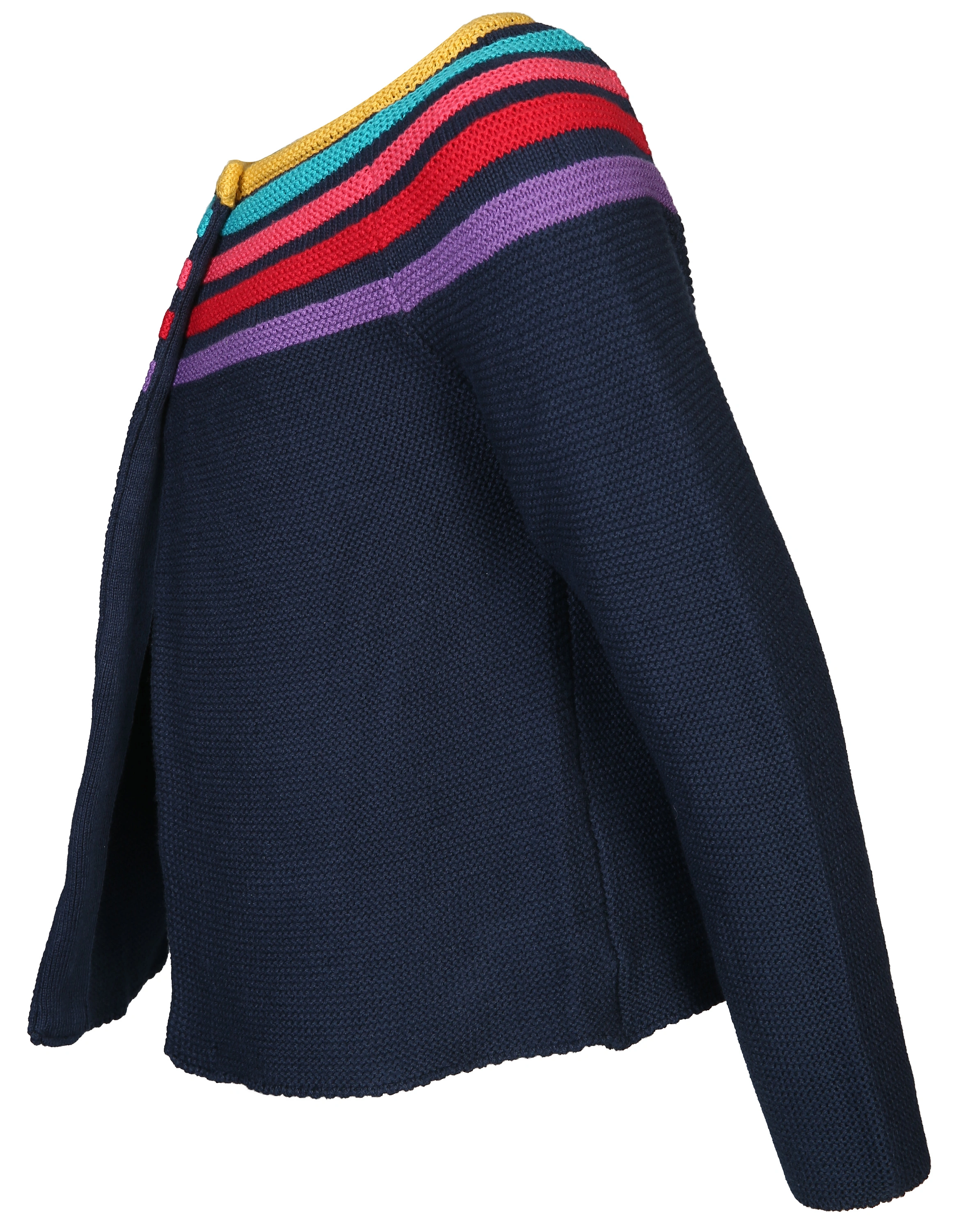 Strickjacke GABBIE - RAINBOW in indigo