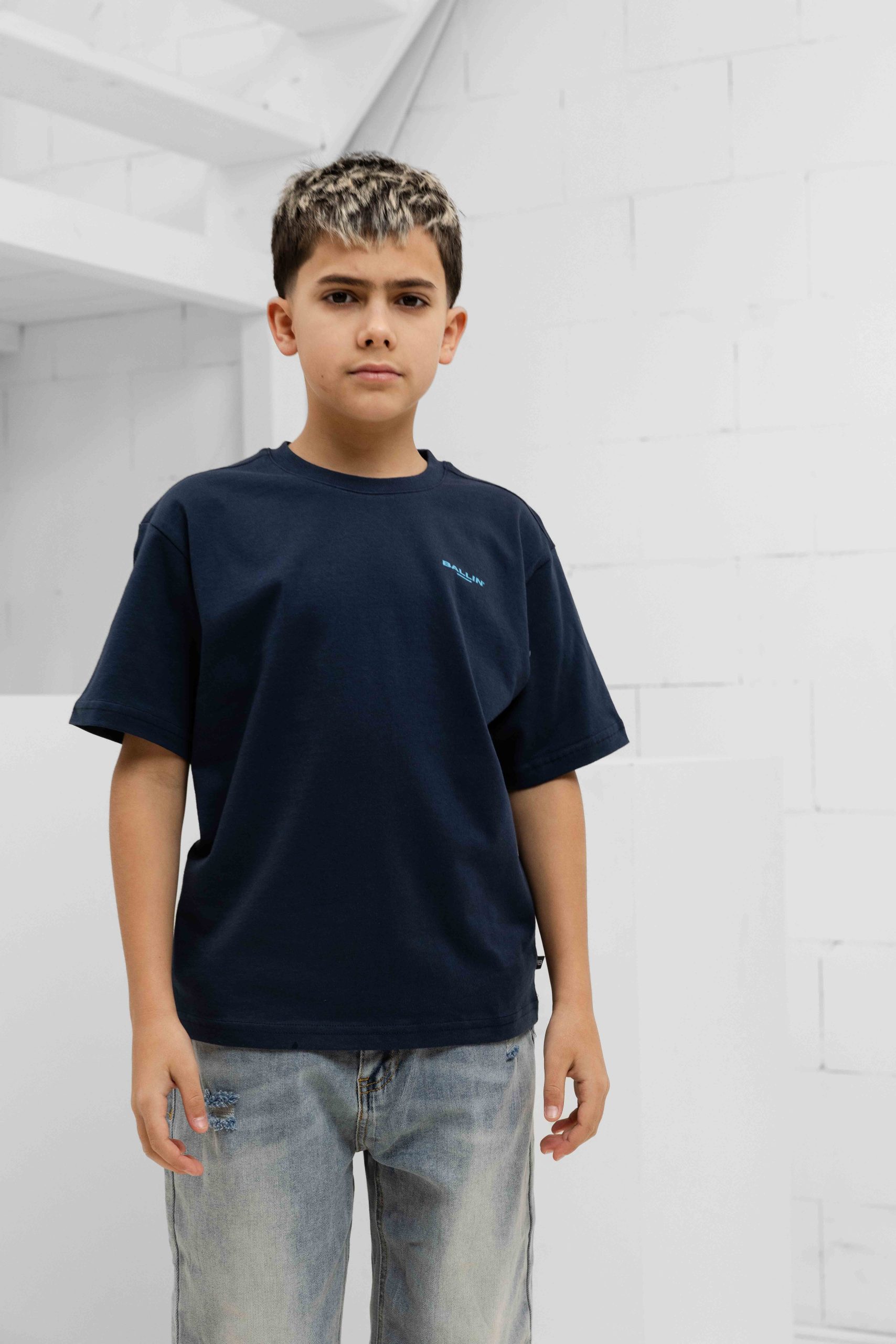 Ballin Amsterdam Coral Overload T-Shirt Kids Donkerblauw