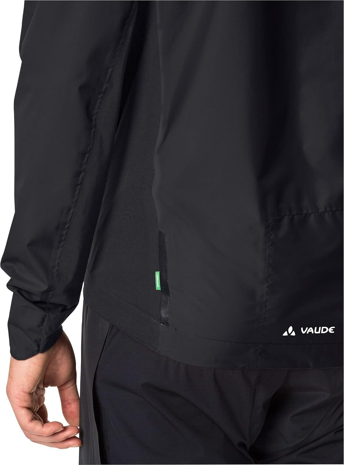 VAUDE Kuro Regenjack Zwart/Grijs Heren