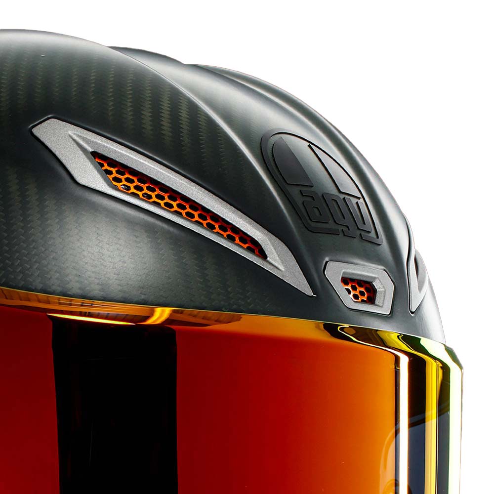 AGV - Casque Pista GP RR Electrum Carbone / Rouge