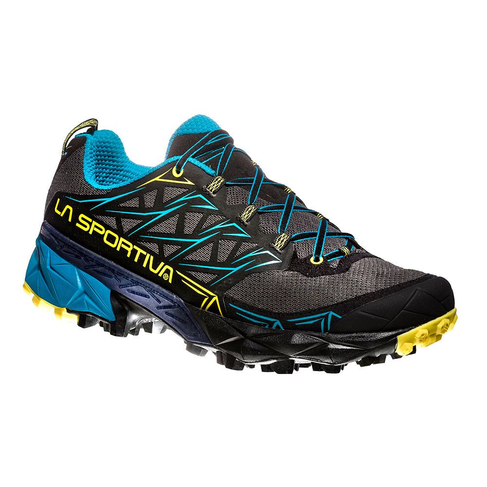 La Sportiva AKYRA - Chaussures de trail Homme carbon/tropic blue