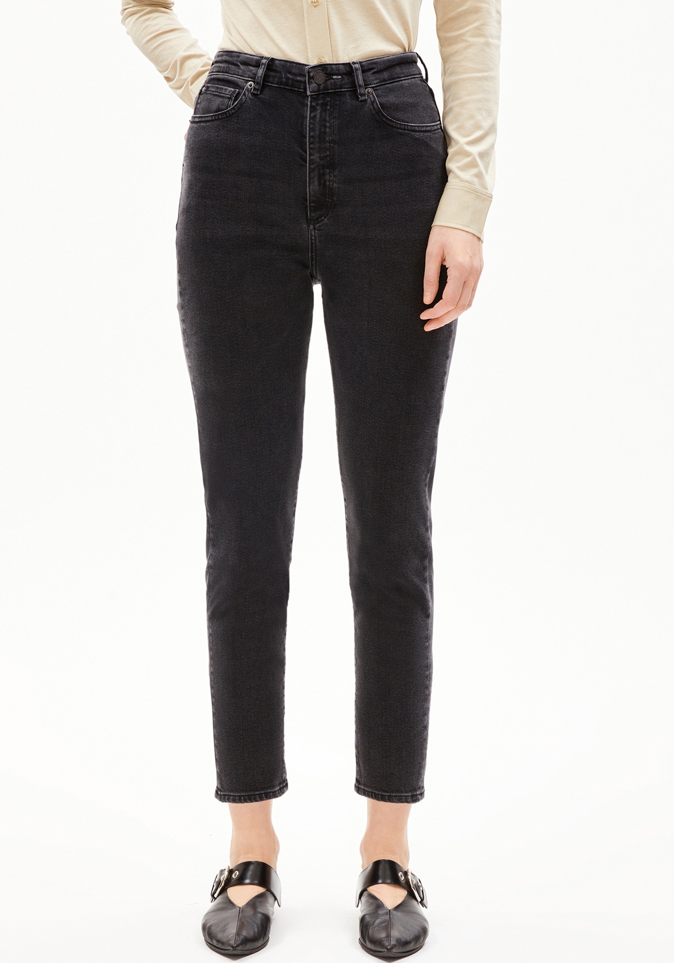 Armedangels Damen-Jeans Mairaa Ebony