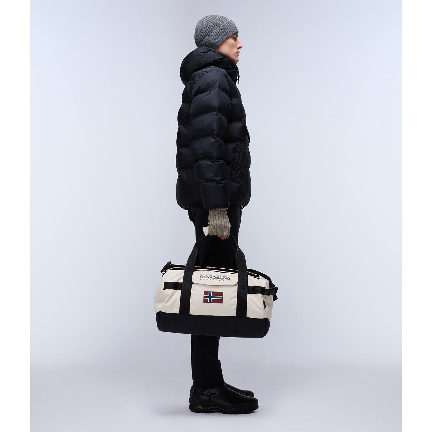 Napapijri Bering Travel Small beige silvr
