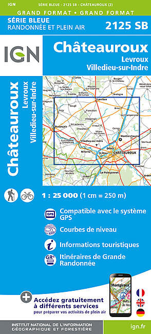 IGN - 2125 SB CHATEAUROUX LEVROUX 1 25 000