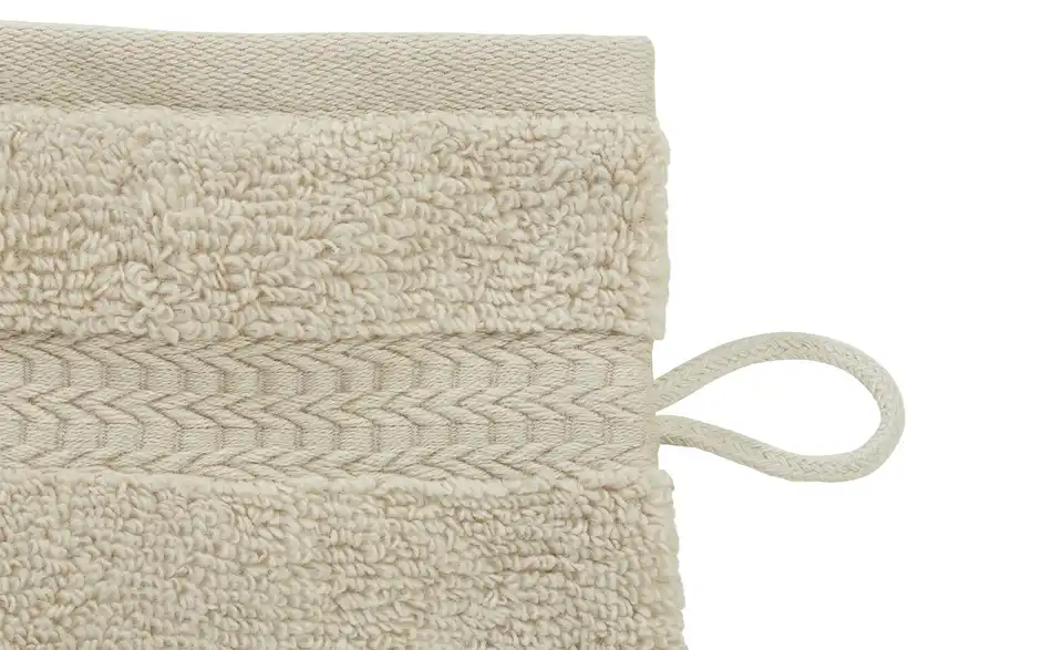 Waschhandschuh Kuschel Wuschel Beige 16x21 cm