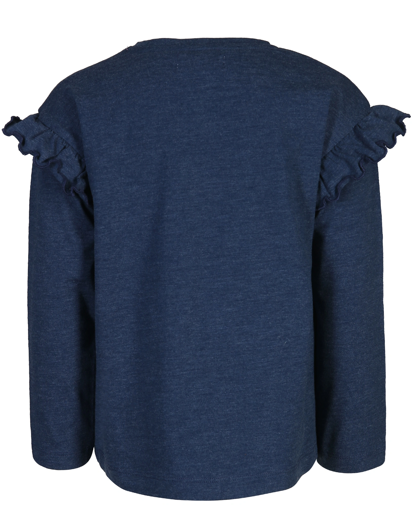 Langarmshirt ROSA SCHMETTERLING in blau melange