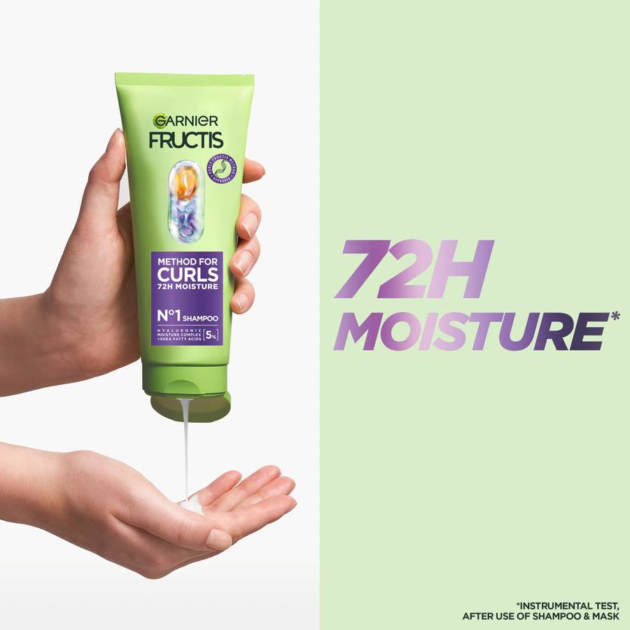 Garnier Fructis Method for Curls Moisturizing Shampoo for Curly Hair 200ml