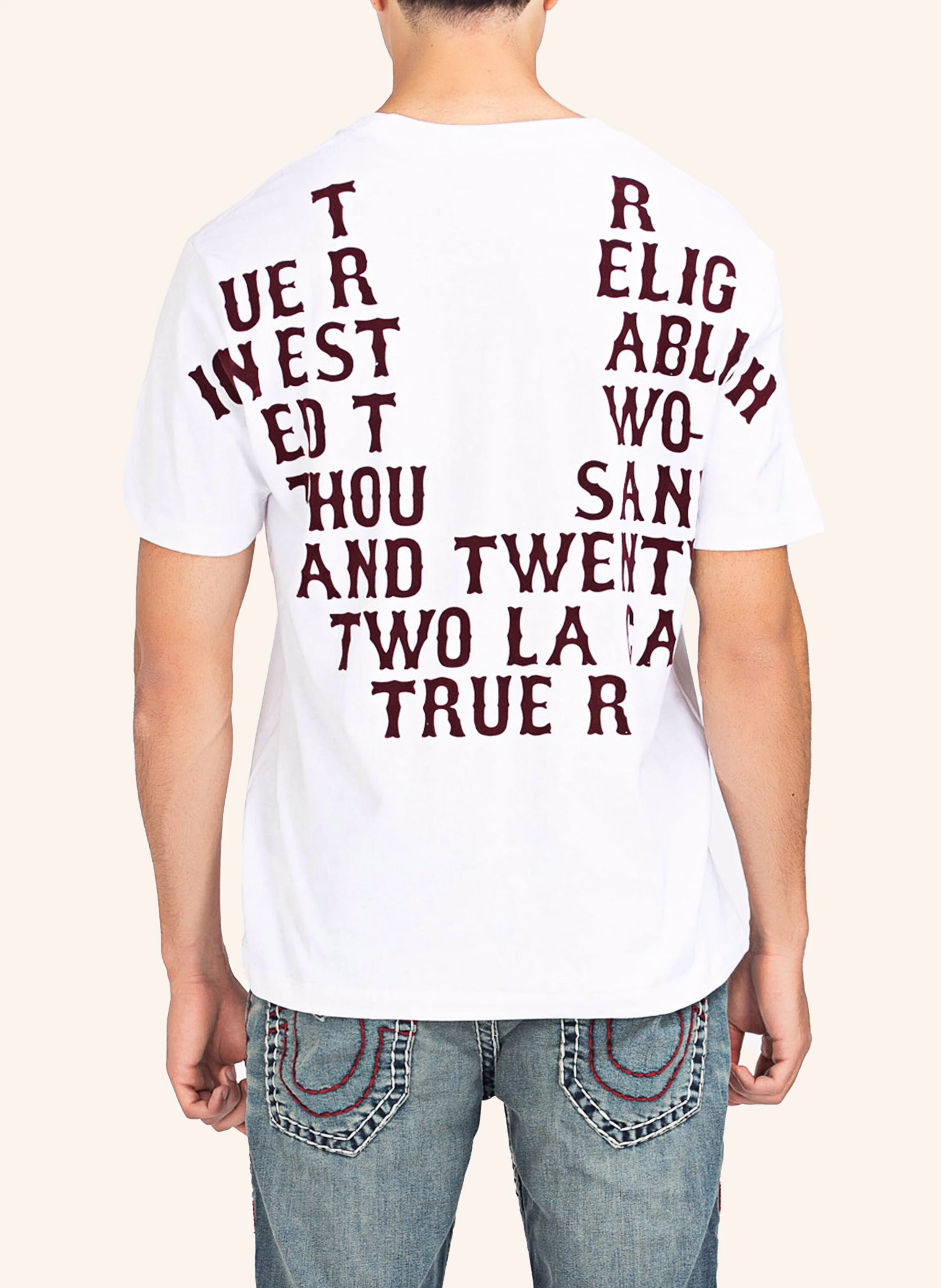 TRUE RELIGION T-Shirt WESTERN FLOCK