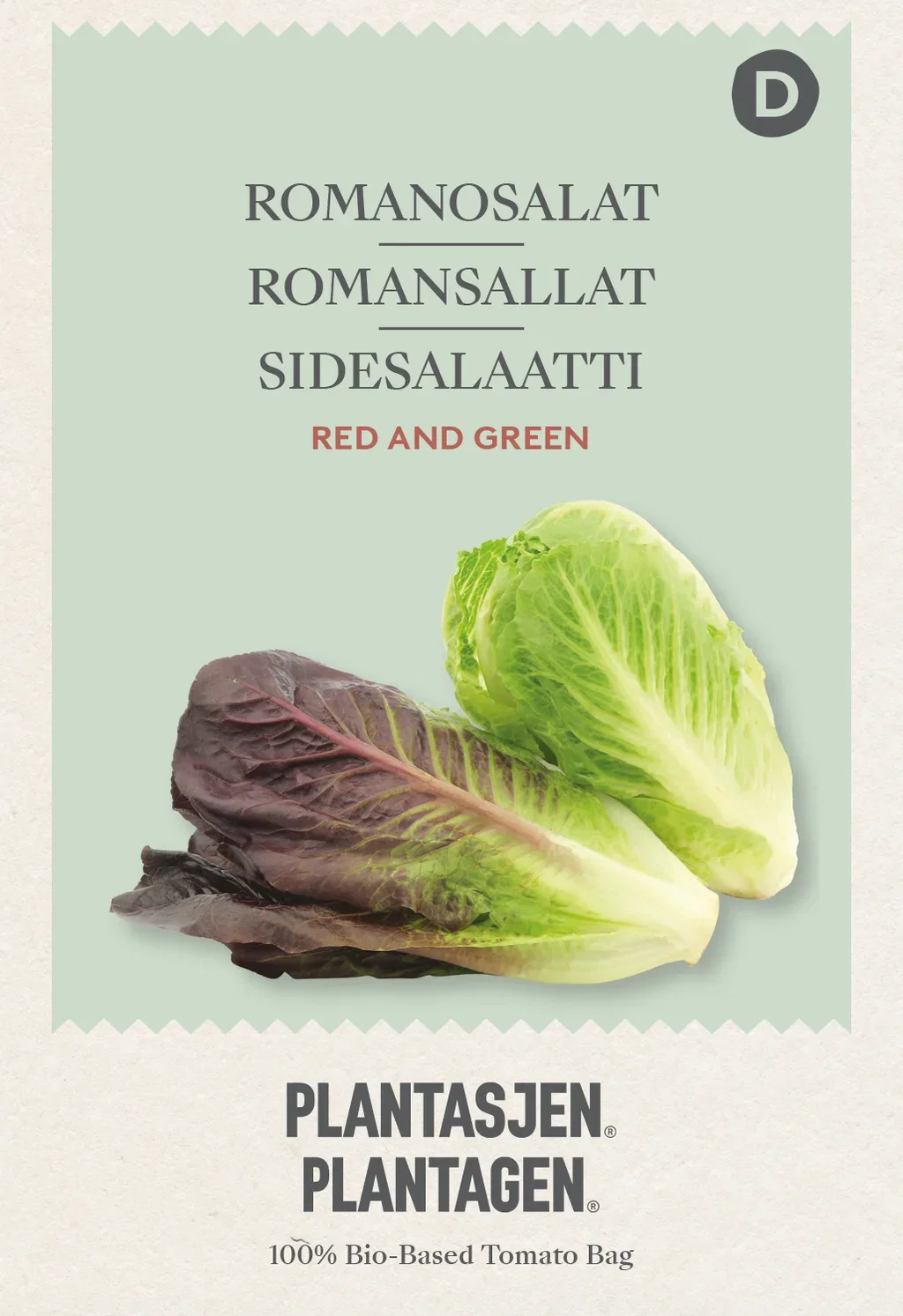Plantagen Romanosalat Rød og grønn