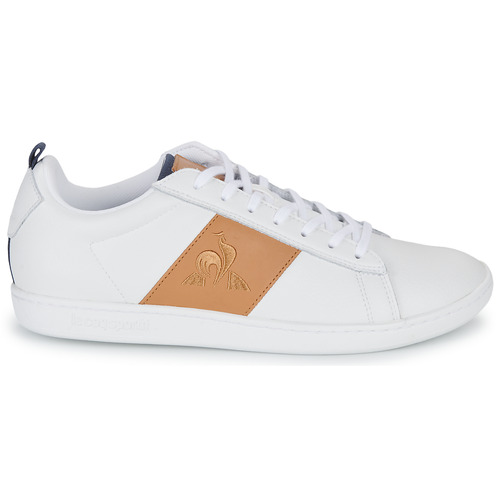 Le Coq Sportif - COURTCLASSIC - Blanc / Marron