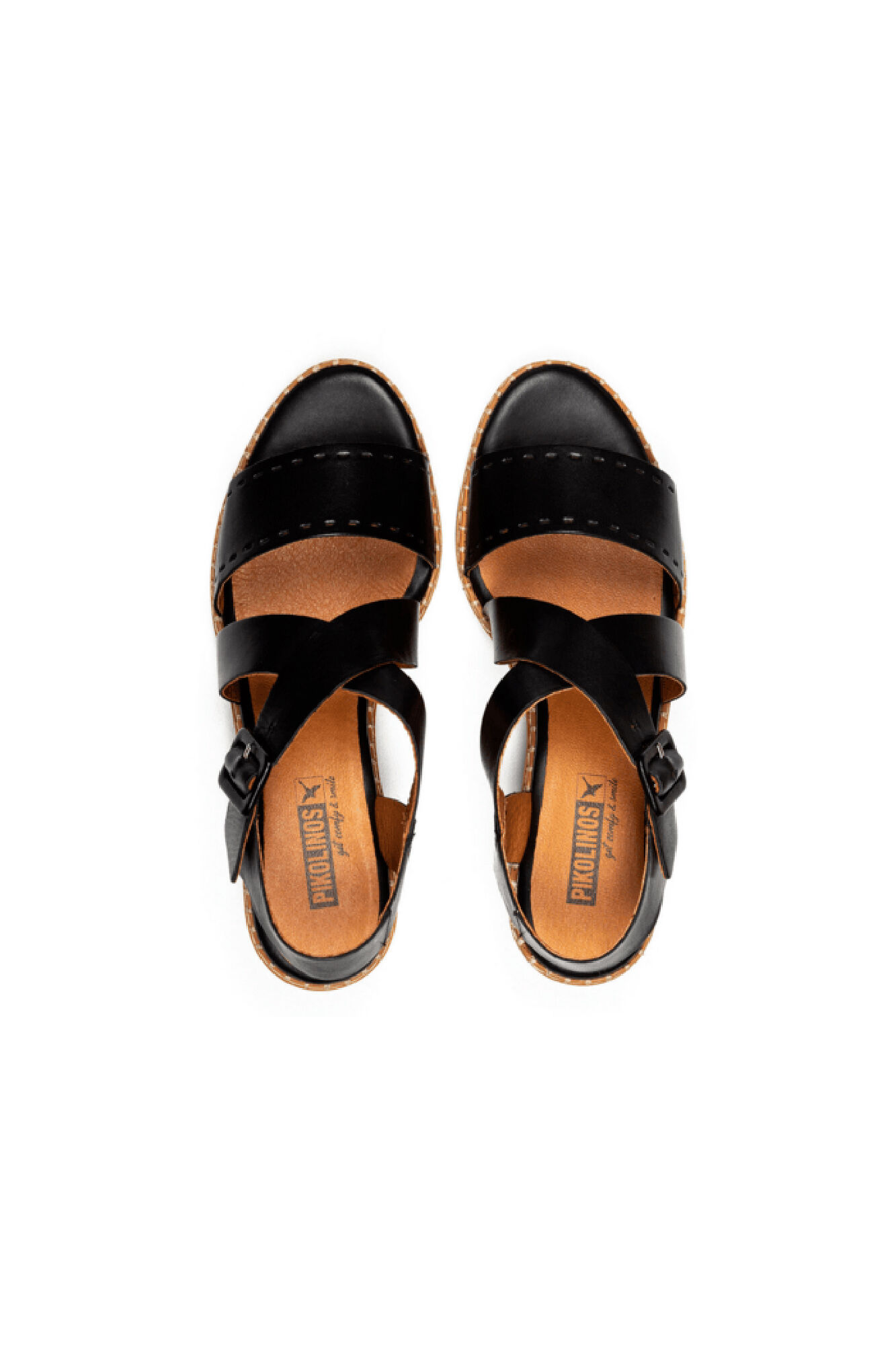 Sapatos de salto branco - Preto