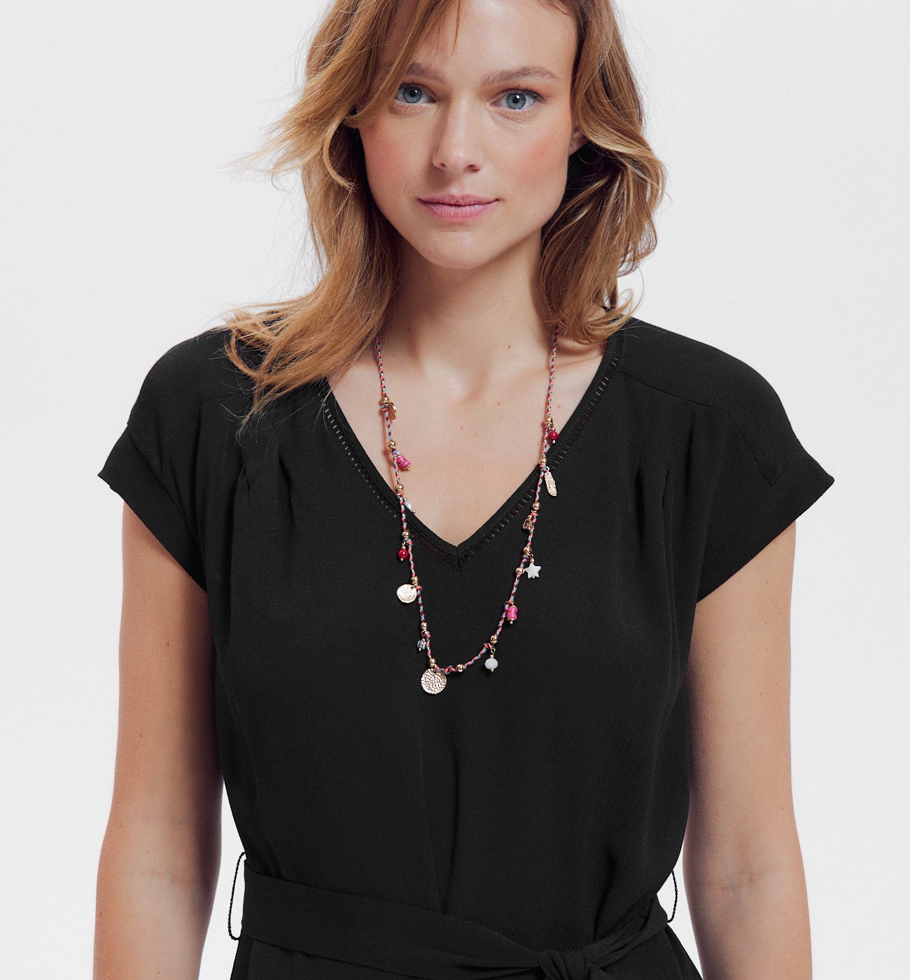 Robe courte unie Femme - Noir