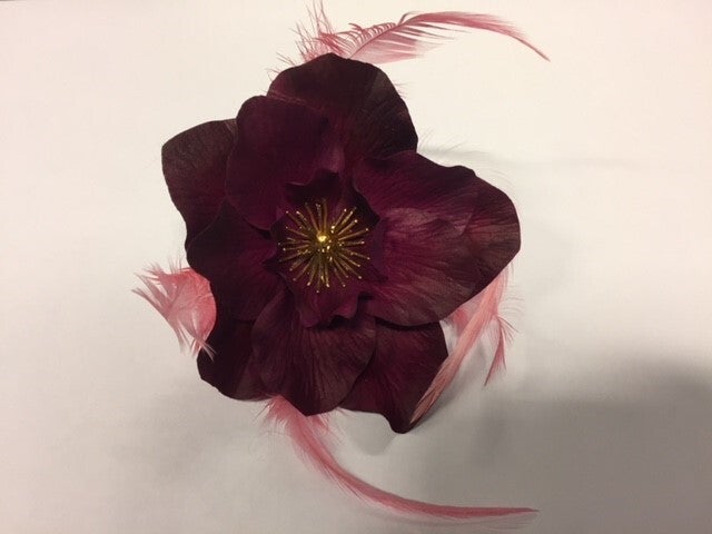 Silk-ka kunstbloem kerstroos (Helleborus) D 7 cm