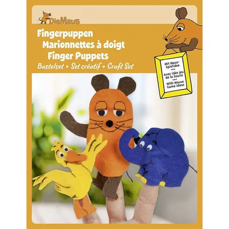 Heyda Fingerpuppen-Bastelset Die Sendung mit der Maus
