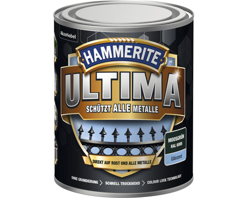 HAMMERITE Metaalbeschermverf Ultima RAL 6005 mosgroen glanzend 750 ml