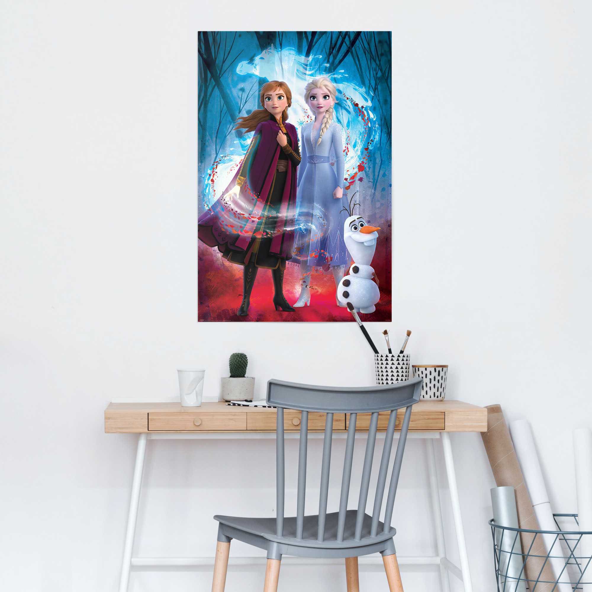 Reinders! Poster »Poster Frozen 2 Anna - Elsa - Olaf - Disney« Film 1 Stk. tlg.