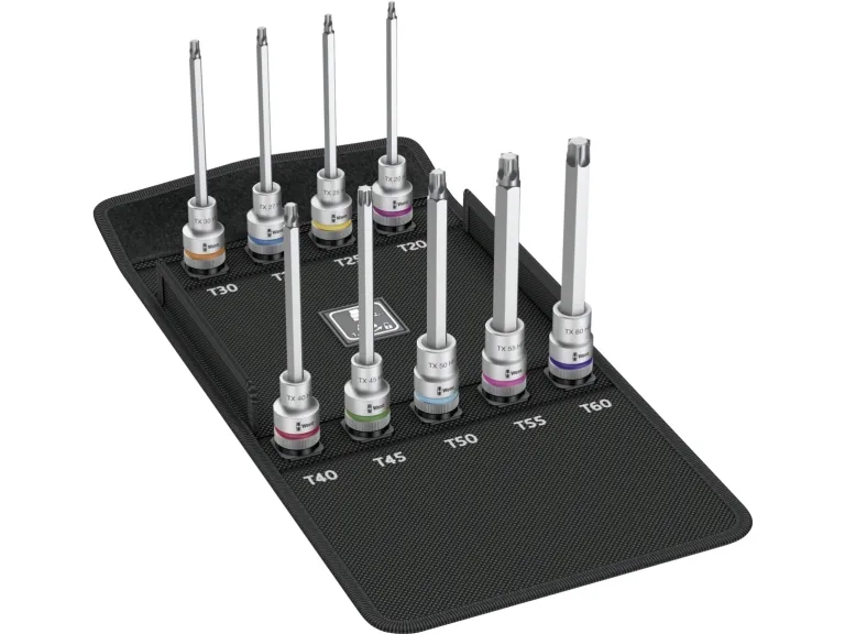 Wera 8767 C HF 3, Vingemoment nøgle, T20, T25, T27, T30, T40, T45, T50, T55, T60, Metallic, Stål, CE, 1,27 cm