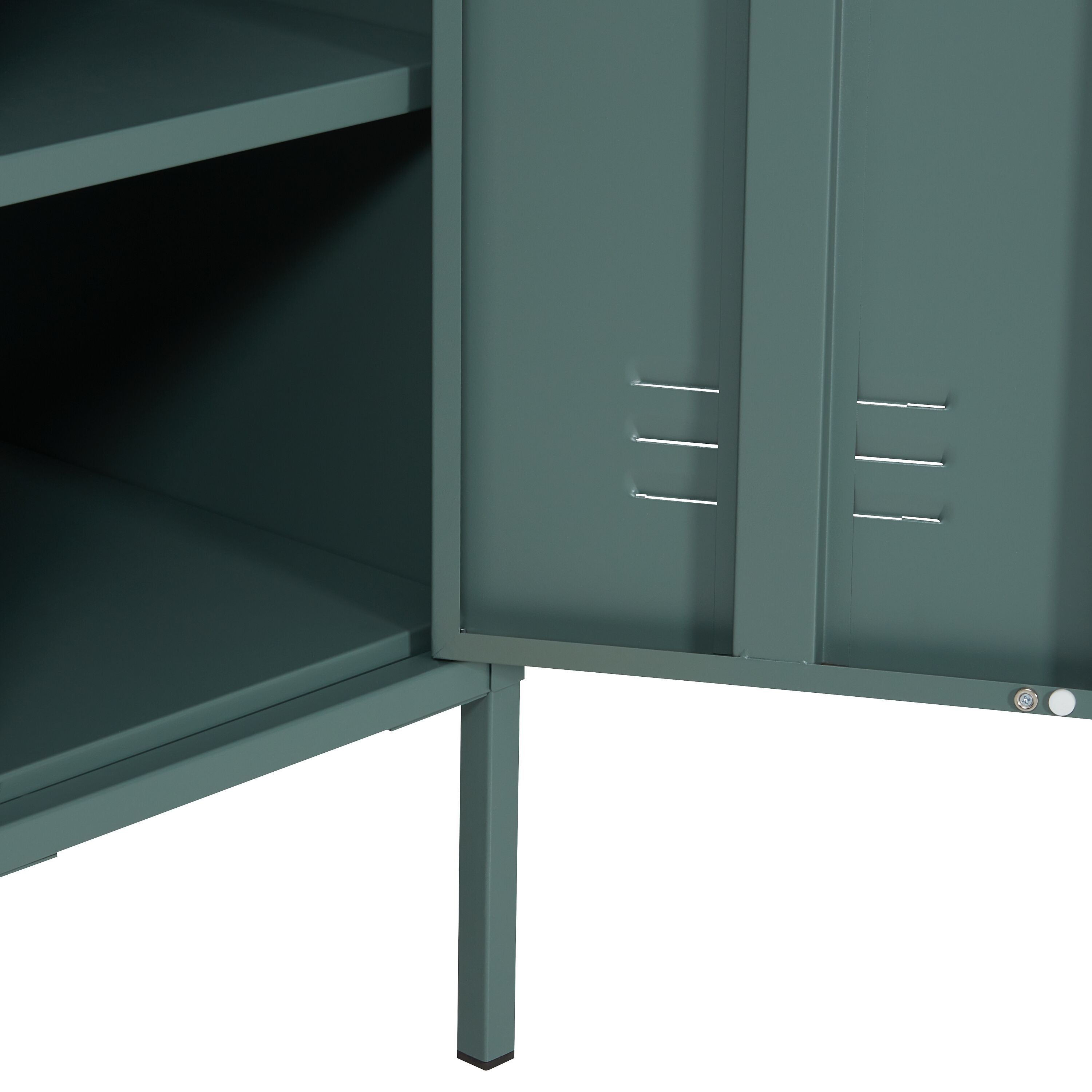 MIKO Schrank - Grün / B: 35.0 cm x T: 46.0 cm x H: 183.0 cm