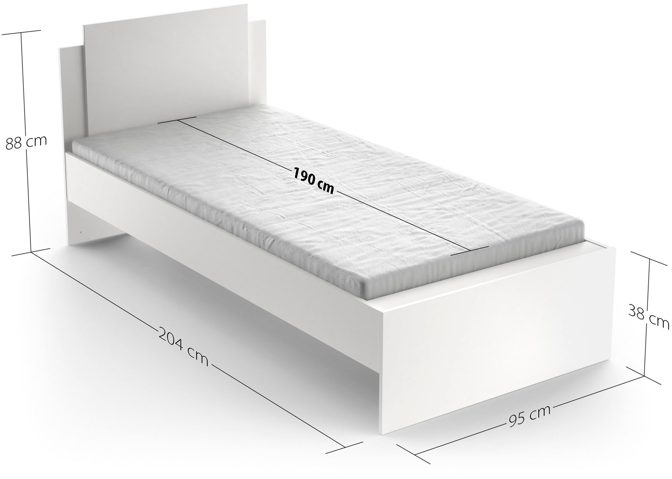 Demeyere GROUP Einzelbett »Life« optional mit Schublade für 2.Schlafplatz,stilvolles Design
