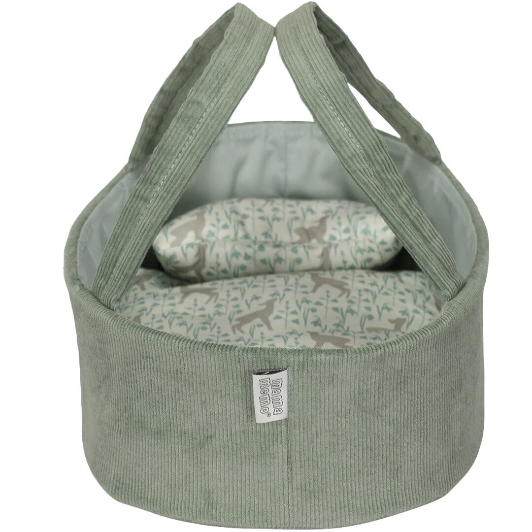 Mama memo poppenreiswieg mint - 35 cm