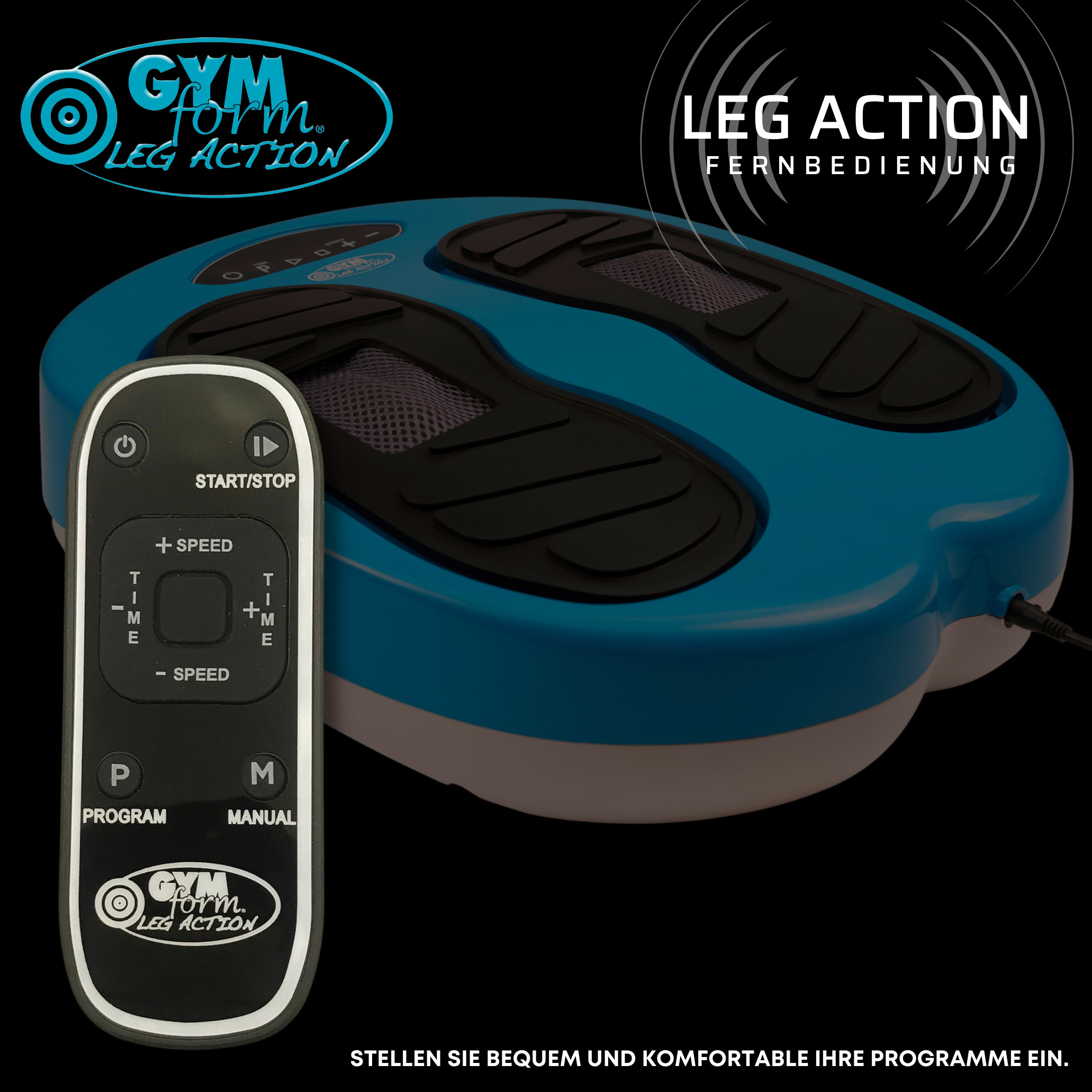 Leg Action Fuss Massagegerät Shiatsu Vibrationsplatte für Füsse / Beine - Blau