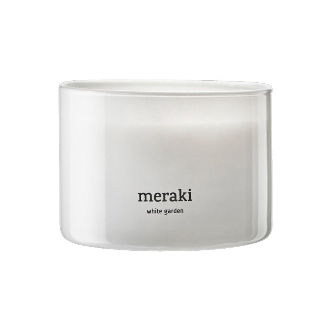 Meraki  Duftlys, White garden - 340g