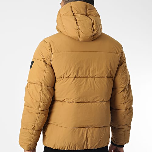 Doudoune Capuche Crinkle Nylon Puffer 0336 Camel