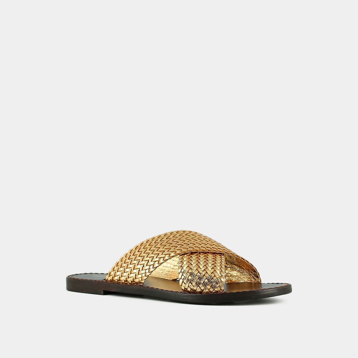 JONAK<br>Mules de couro rasteiro Bruxa