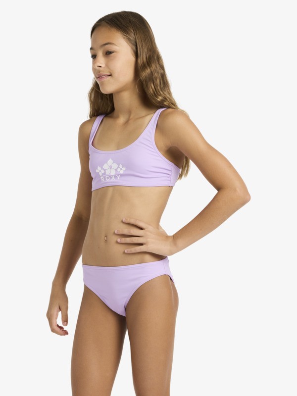 Solid Active Set Ensemble bikini bralette deux pièces Violet Filles 6-16 ans