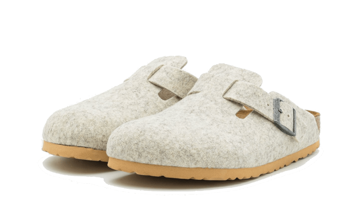 Birkenstock Boston Wool Felt Eggshell