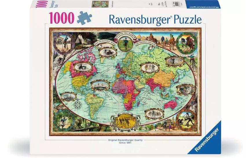 Puzzle Mit dem Fahrrad um die WeltKlassisches Puzzle