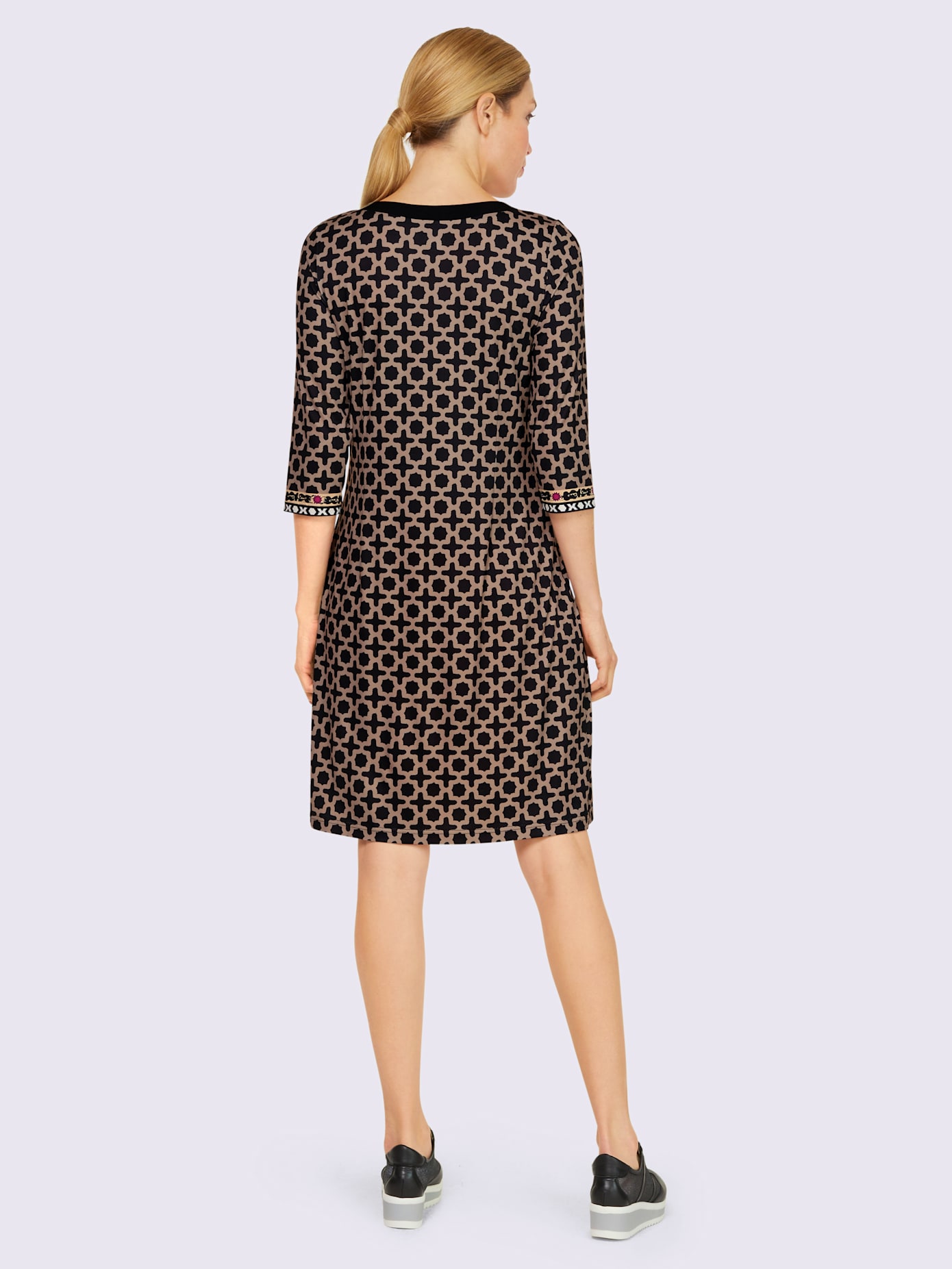 Robe en jersey imprimé mode