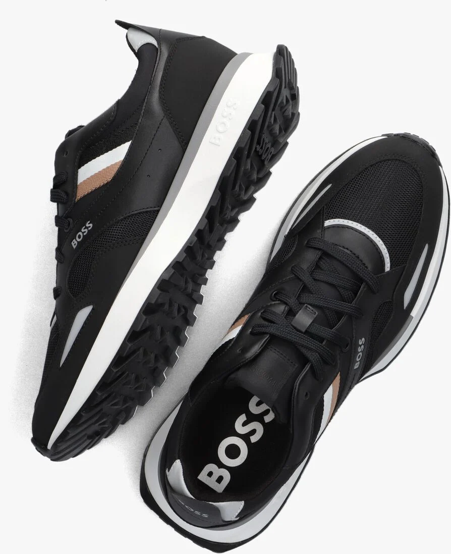 BOSS zwarte boss lage sneakers jonah runn