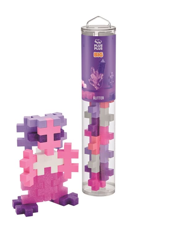 Plus-Plus STOR Glitter Mix / 15 stk. Tube