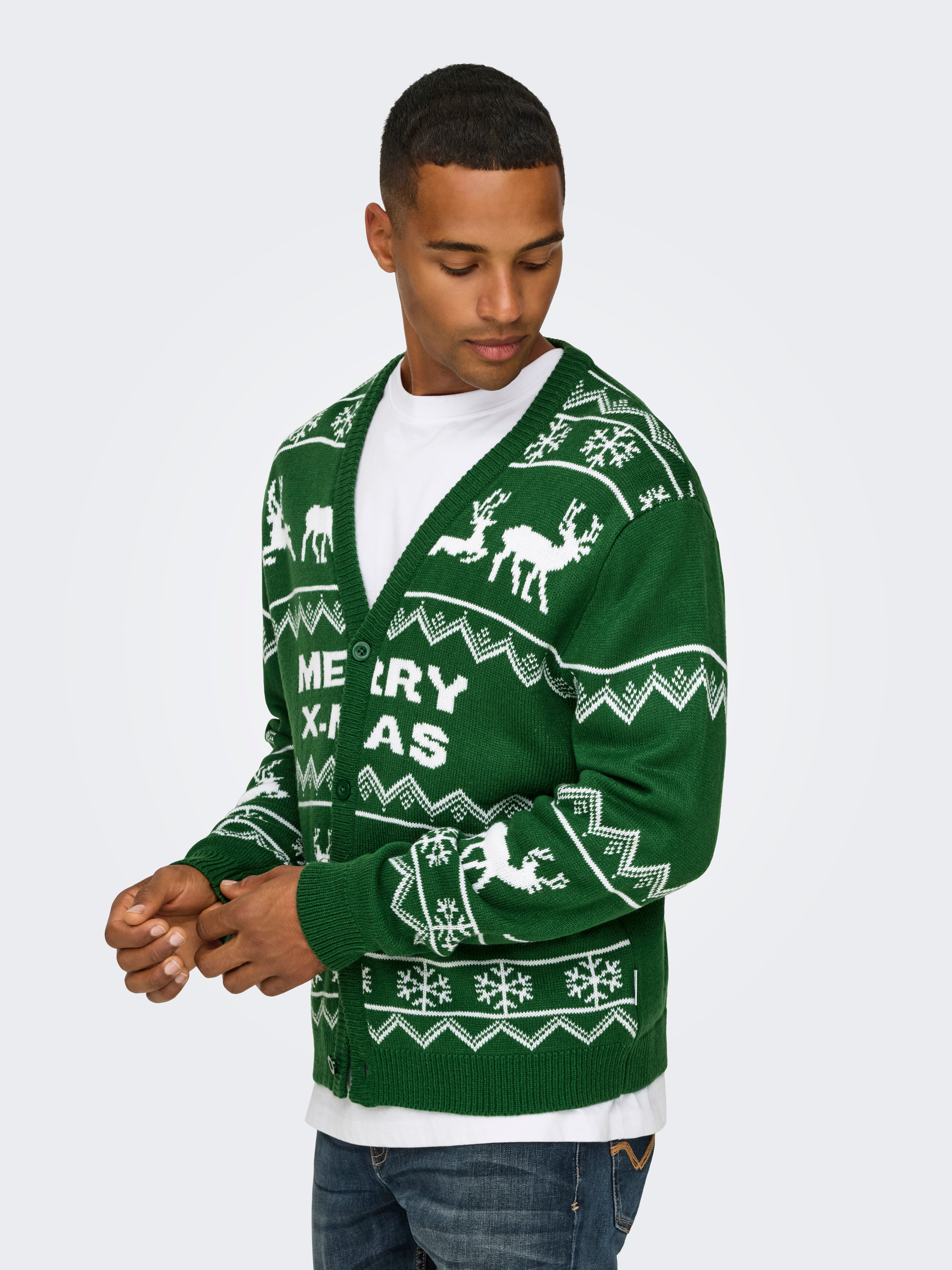 ONSXMAS Strickjacke Formal Garden