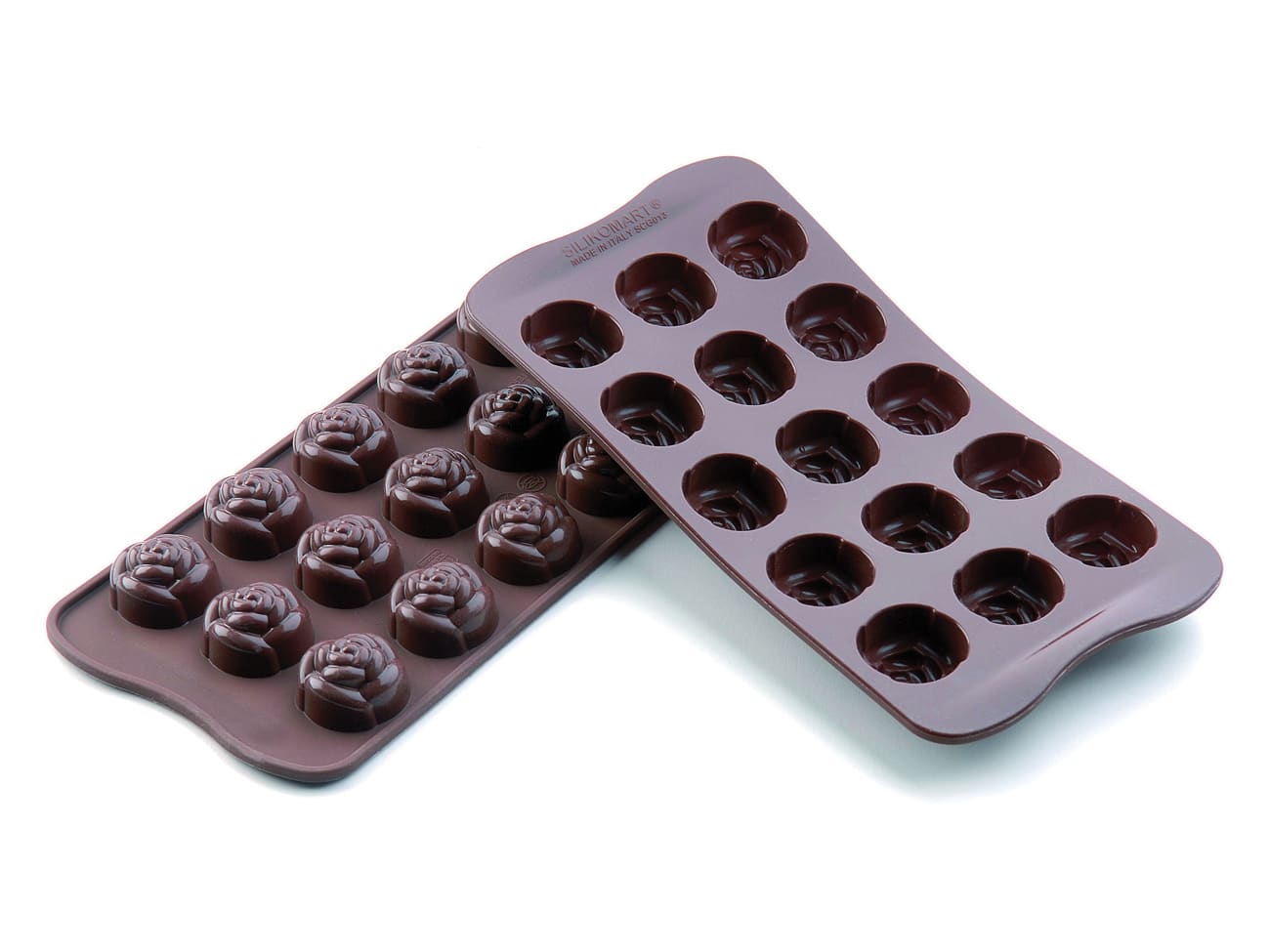 Moule silicone pour chocolat - 15 roses - Easy Choc - Silikomart