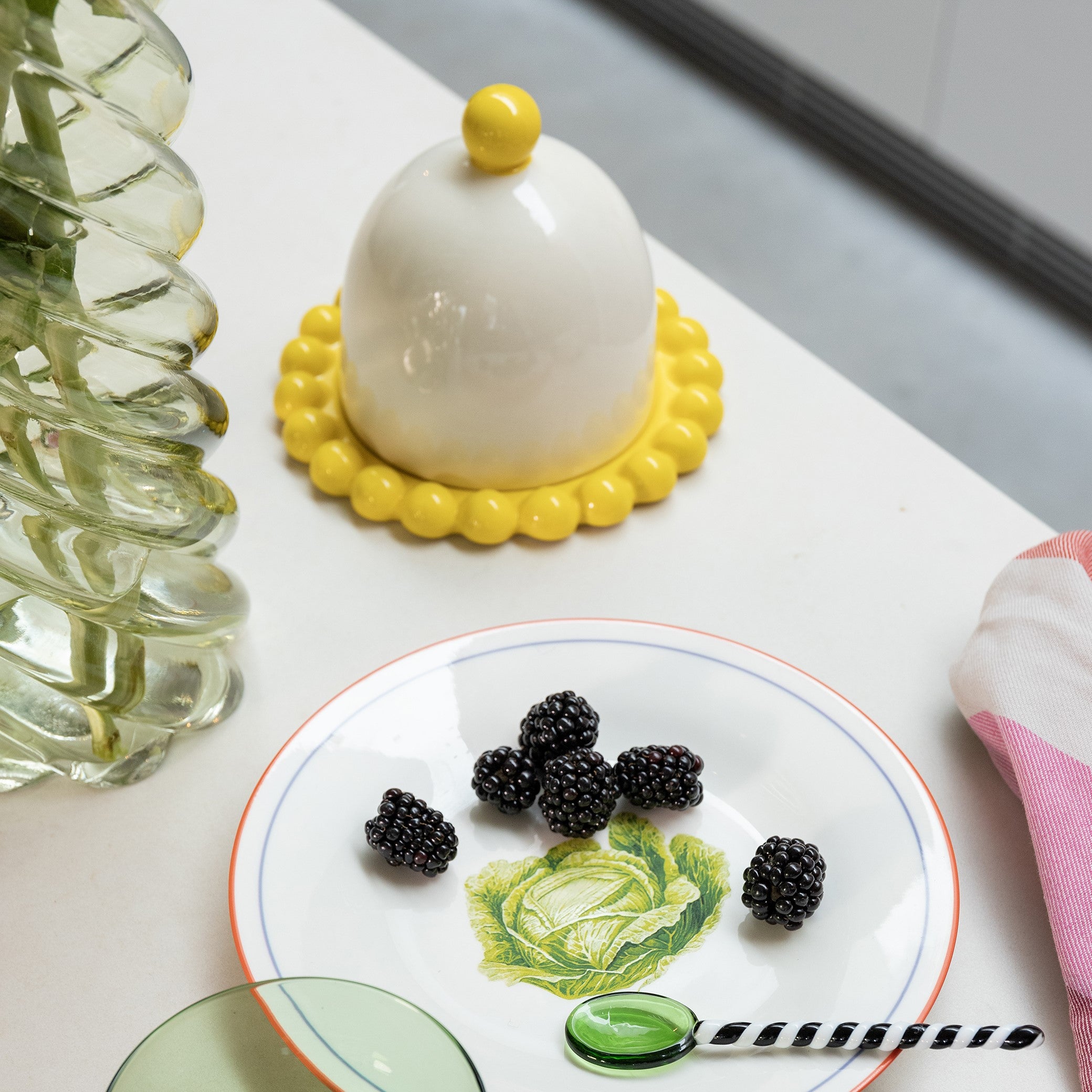 &k amsterdam Marshmallow Vaas - Groen