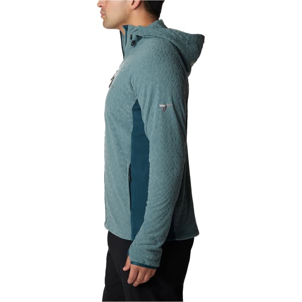Veste polaire randonnée COLUMBIA TITAN PASS 3.0 HOODED FLEECE METAL/NIGHT WAVE
