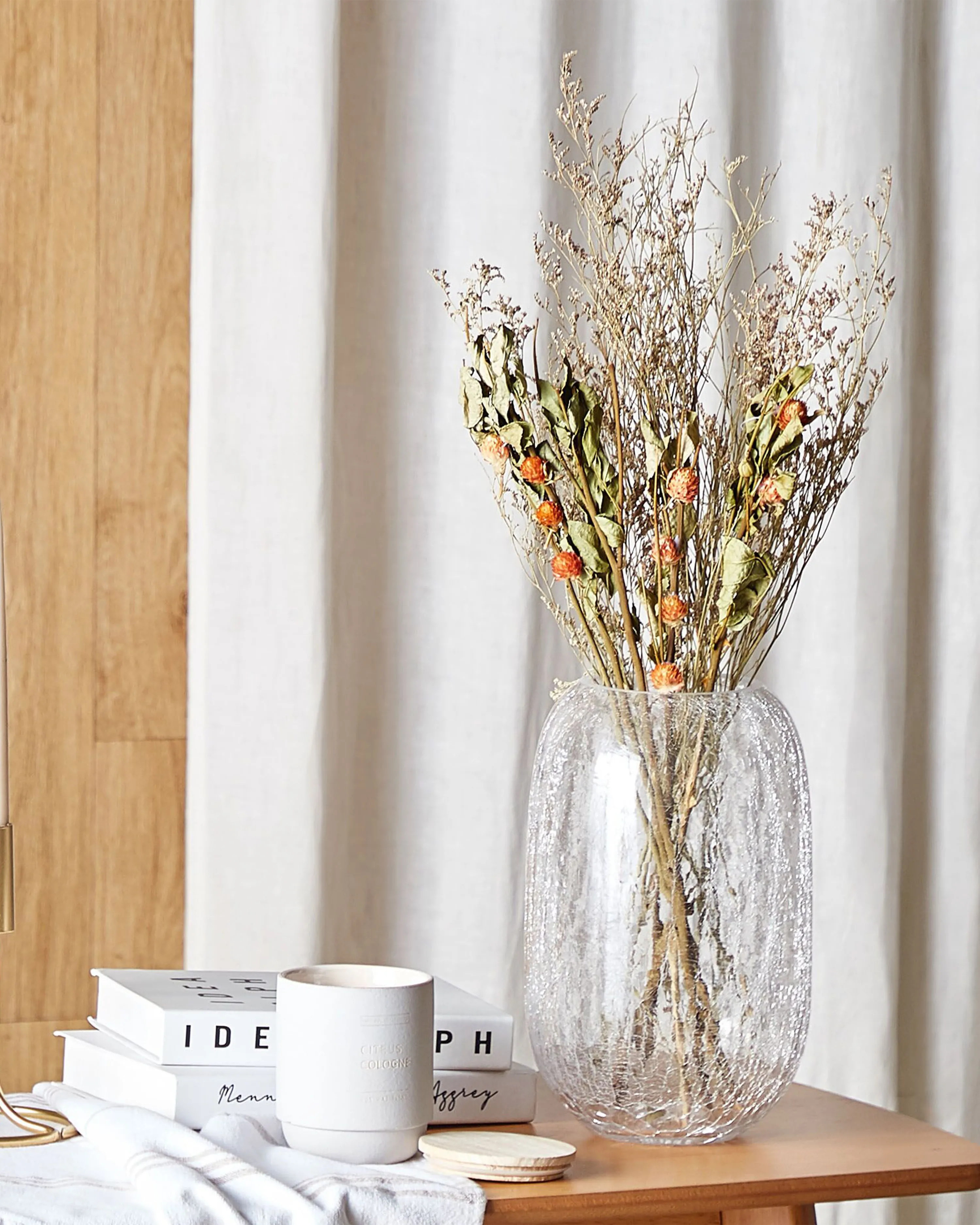 Droogbloemen boeket AZUEL 65 cm Natuurlijk