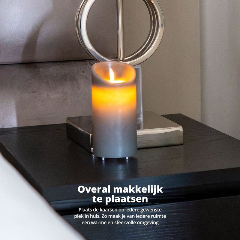 FlinQ - Oplaadbare Led Kaarsen - Warmwit - 3-PACK
