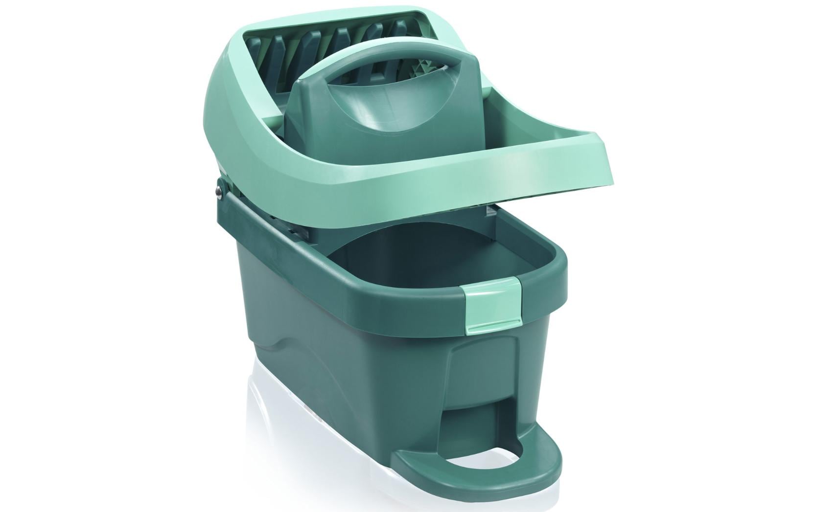 Wischtuchpresse Profi XL 8 l, mit Rollen, TürkisSolide Wischtuchpresse mit Fussbedienung