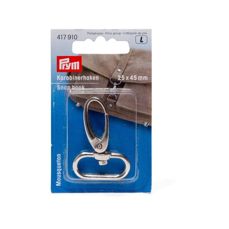 Prym Karabinerhaken mit Gurtöse, Metall