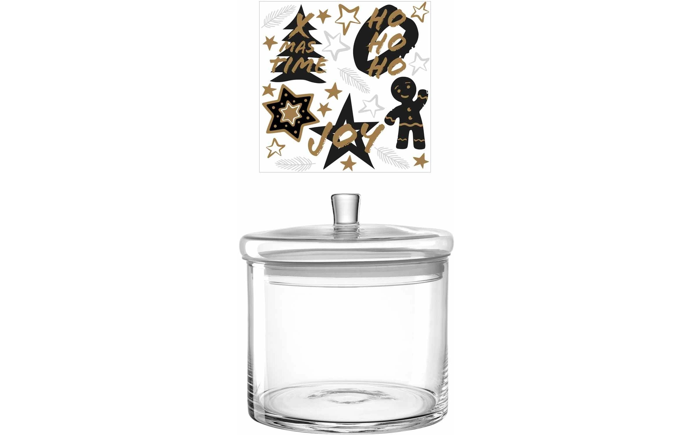 Dose Silenzio 2.8 L, 18 cm, TransparentDose und Sticker