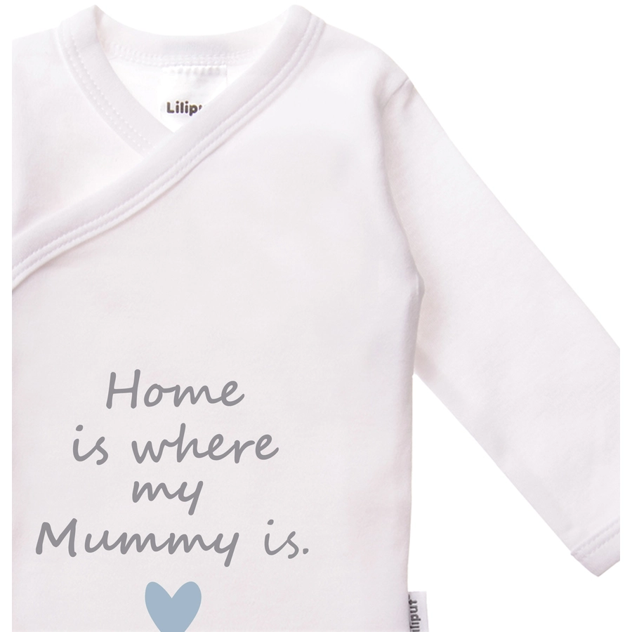 Liliput Wickelbody Home is where my mummy is weiss
