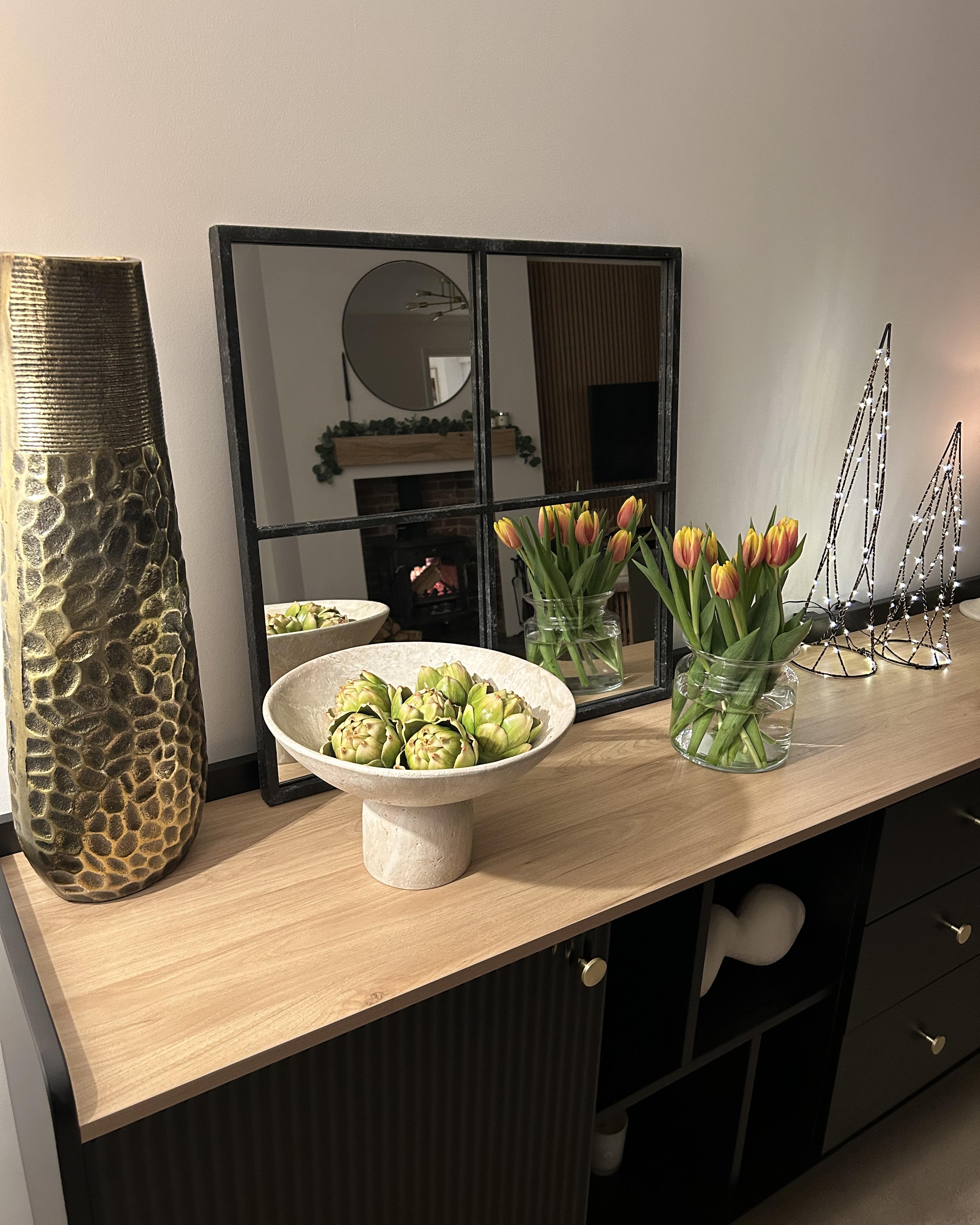 Set van 2 kerstdecoraties LED NEIDEN Kerstboom 52/38 cm Zilver